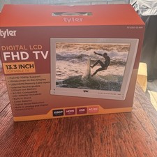13.3" Portable 1080P TV Monitor with Battery, HDMI, USB, Remote  Stand