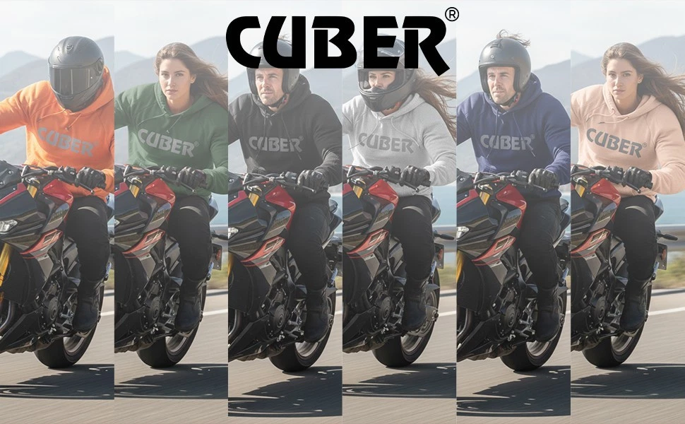 CUBER ARMORED MOTORCYCLE HOODIE SWEATSHIRT FOR MEN & WOMEN POWERSPORT - product detail image 6
