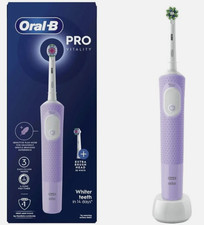 Image of Oral-B Pro Vitality Whitening Electric Toothbrush Purple 100% ORIGINAL ⭐⭐⭐⭐⭐