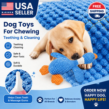Indestructible Dog Toys for Aggressive Chewers Squeaky Plush Duck Pet Chew Toy