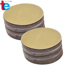 100 Pack 5" 120 Grit Hook Loop Pads Sanding Disc NO-Hole Sand Paper