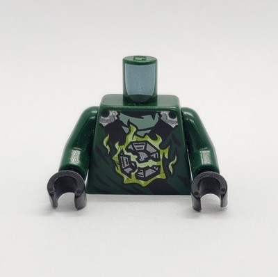 緑の小人　#573 N.S. NEW Genuine Lego Ninjago GREEN NINJA MINIFIG TORSO - Lloyd ZX
