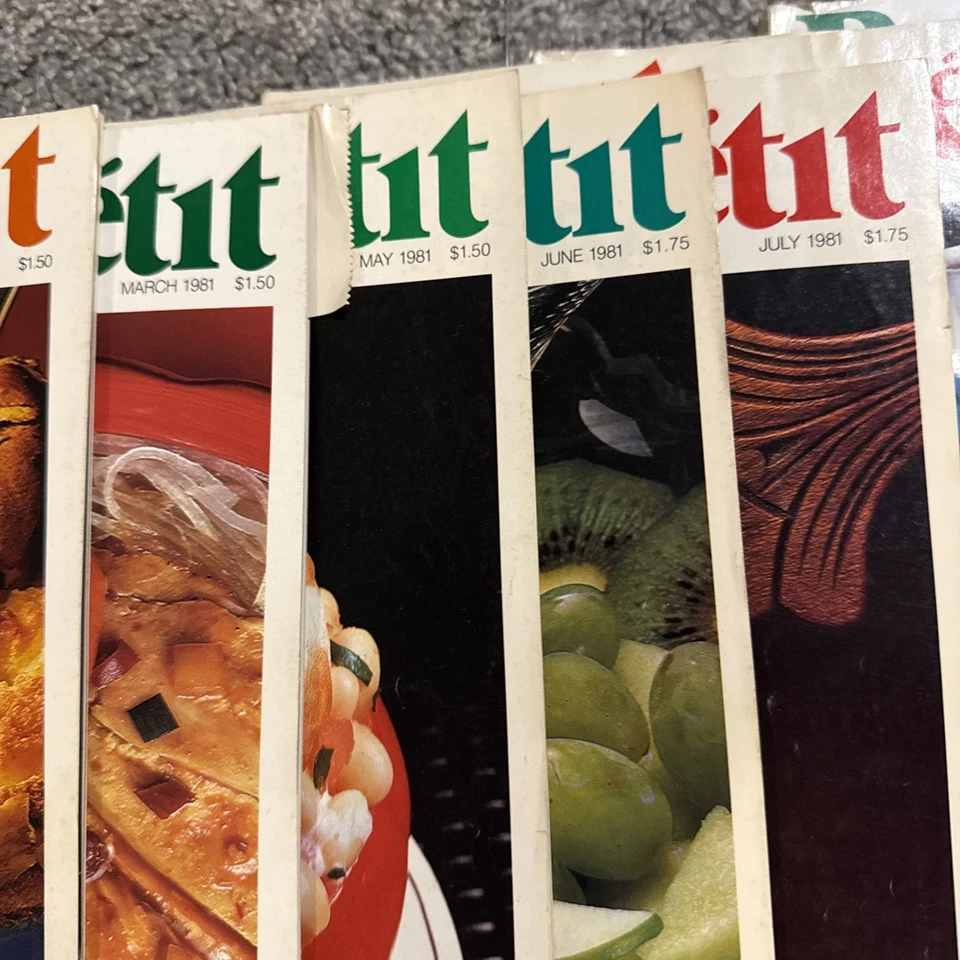 BON APPETIT 1981 Magazines LOT of 10 VTG Issues -  1981- VGC Foto 3 de 4