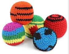 Handmade Crocheted Hacky Sack Footbag - Will ship next day