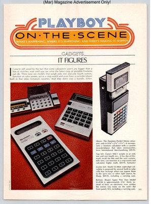 Sharp Casio Hanimex Calculators Gadgets Tech Vintage 1978 Full Page Print Ad