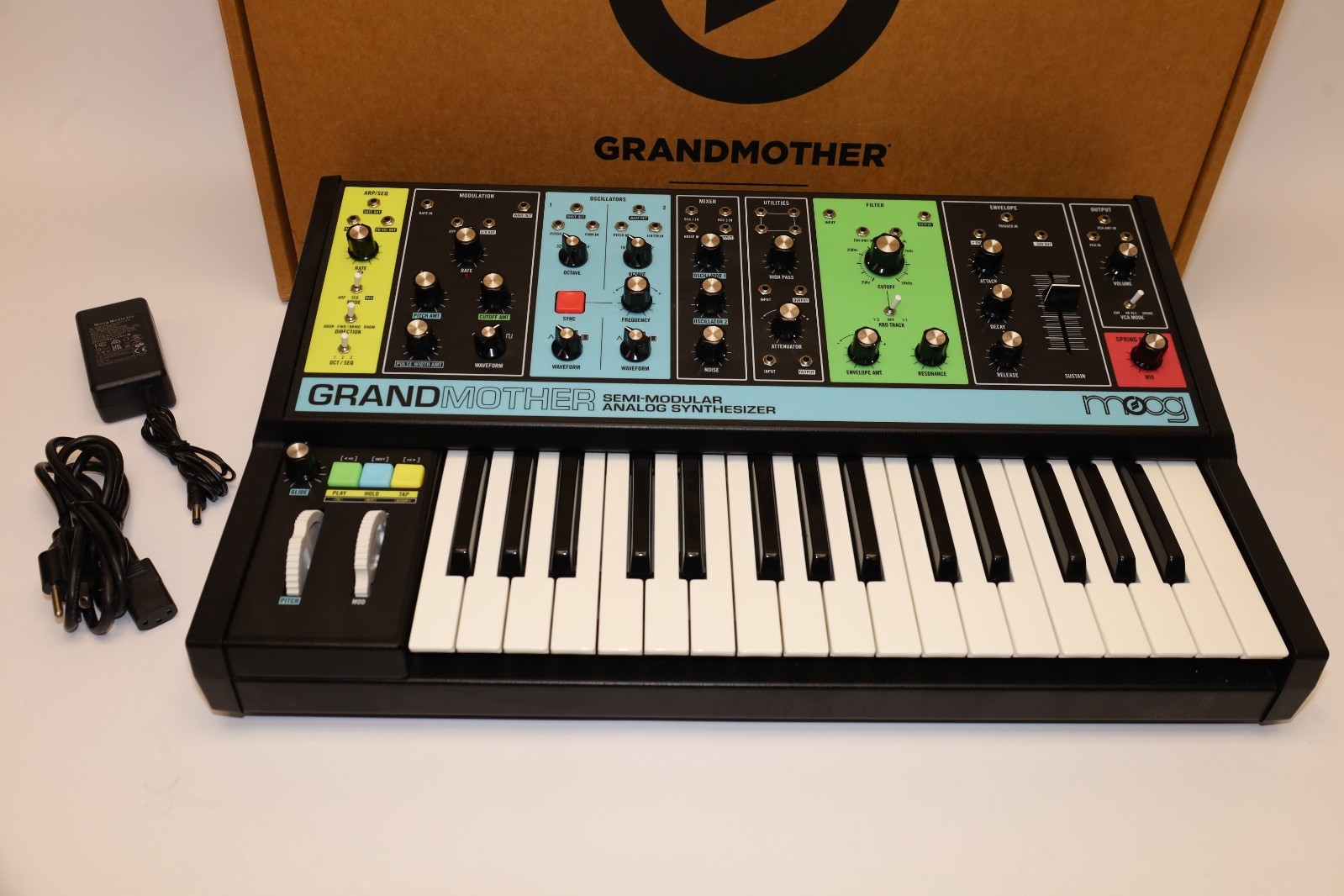 Moog Grandmother Semi-Modular Analog Synthesizer and Step Sequencer