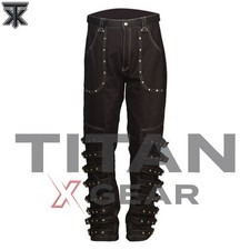 Gothic Bondage Cyber Trousers Black Men Punk ...