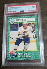  1990 Sports Illustrated For Kids- Brett Hull- PSA 9 St. Louis Blues #193.