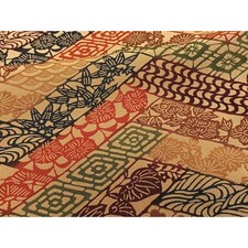 Heiwaya Kimono Pure Silk Small Pattern Higaki Kissho Flower Used Japan