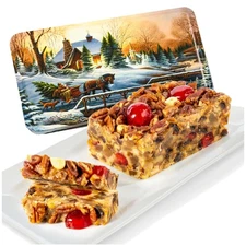 Nostalgic Holiday Fruitcake in 16 oz Tin - A Timeless Delight Since 1917