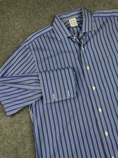 Brooks Brothers Egyptian Cotton French Cuff Button Up Shirt Slim Fit 16.5-35 USA