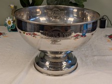 Vintage MARTINI & ROSSI Silverplated Champagne Bath, Bowl, Ice Bucket Cooler