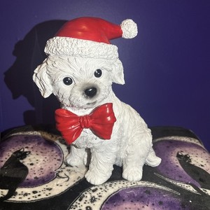 Christmas Dog Statue | eBay