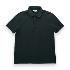 Lacoste Polo Shirt Mens M/L Black Stretch Regular Fit Knit Logo Short Sleeve