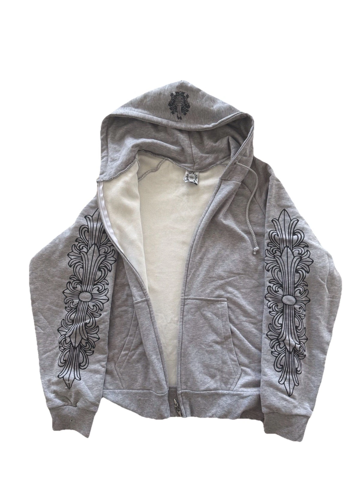 Chrome Hearts Vintage Thermal Horseshoe Zip Up Hoodie
Opens in a new window or tab