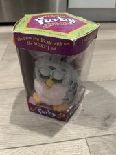 Furby 1998 Gray Pink Snow Leopard Model 70-800 Tiger Elec In Box Read Desc