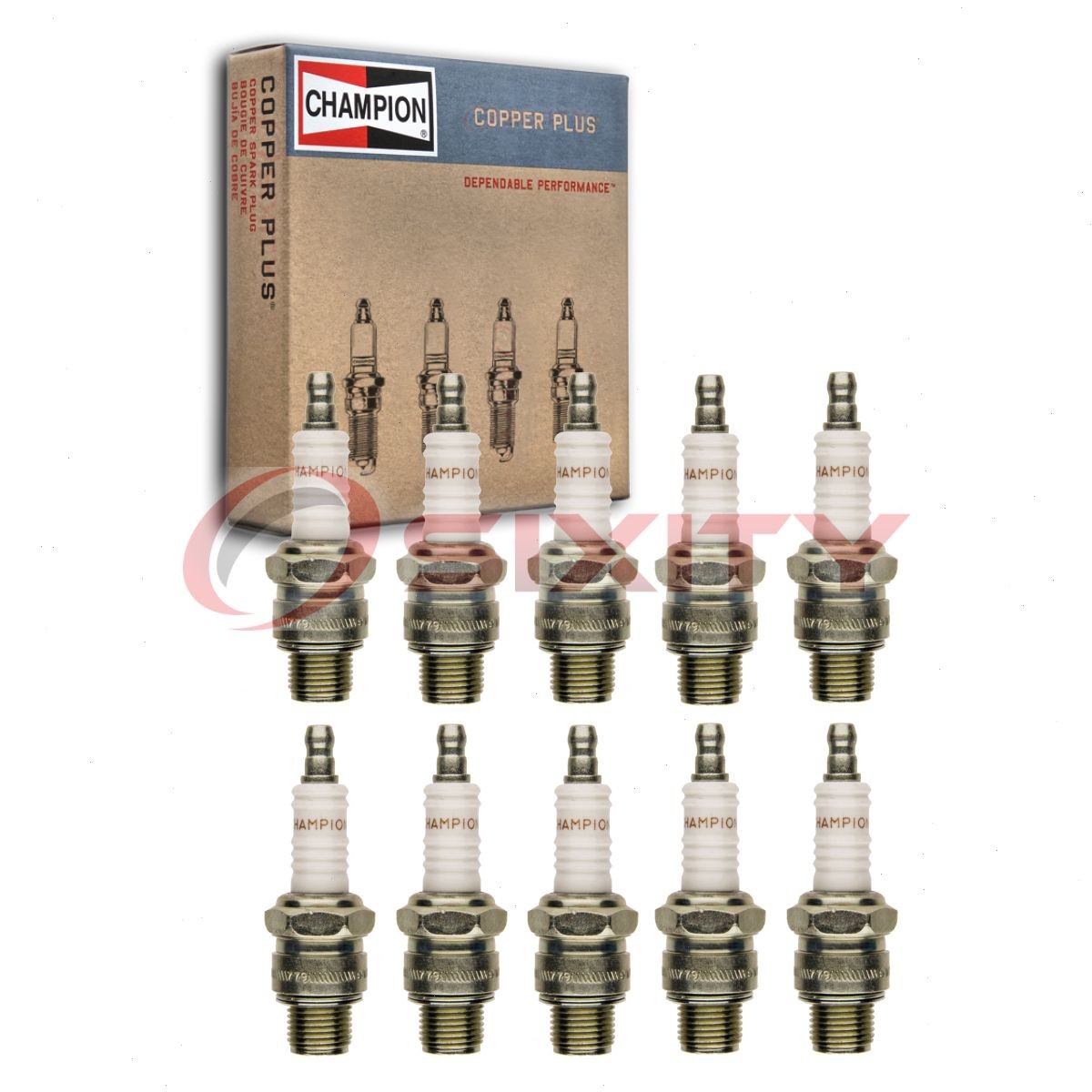 10 pc Champion Copper Plus 824 Spark Plugs for UL18V SF10 2892 2522 Ignition nu