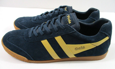 -NEW Gola Classics Harrier Suede Vintage Trainer Men's Athletic Shoes Navy Sz 12