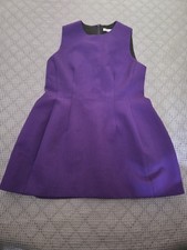 Zara Voluminous Women's Short Purple Sleeveless Round Neckline Dress - Sz XL
