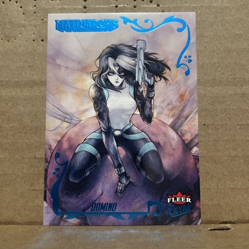 Domino [Green Foil Autograph] #93 Marvel 2024 Fleer Ultra Matriarchs card