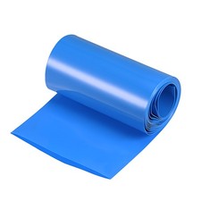 Battery Wrap PVC Heat Shrink Tubing 63mm Dia. 100mm Flat 2m Blue Good Insulation