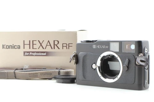 【Almost Unused in Box 】 Konica Hexar RF Black Rangefinder Film Camera From JAPAN