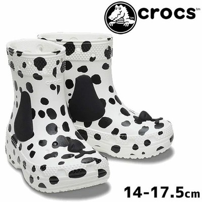 Crocs KIDS\' Classic Dalmatian Rain Boots Booties Dog Shoes Child Sz 5 EUC RARE! ? Crocs Pet Dog Boots - Green Slime/Dragon Fruit - Size S-L  main image 2