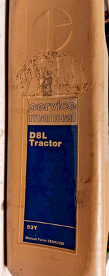 Caterpillar D8L Tractor Service Manual