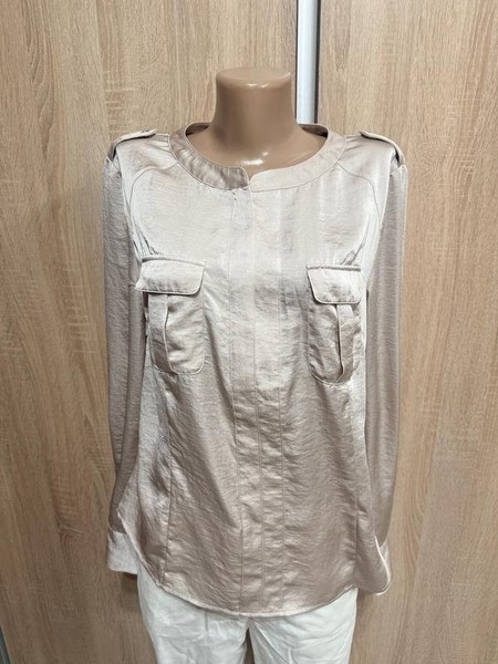 Women Karen Millen Shirt Beige Polyester 38