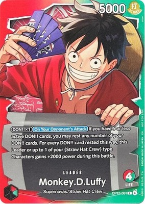 Monkey.D.Luffy-Op13-001 OP13-001 One Piece Promotion Cards for