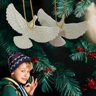 1/2PCS Friendship Turtle Doves Christmas Ornament Gifts Xmas Tree HomeDecoration