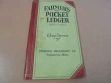 Vintage 1938 John DeerePocket Ledger Nehring Implement Paynesville Minn.