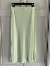 Wild Fable Women s Light Green MIDI Skirt Size S