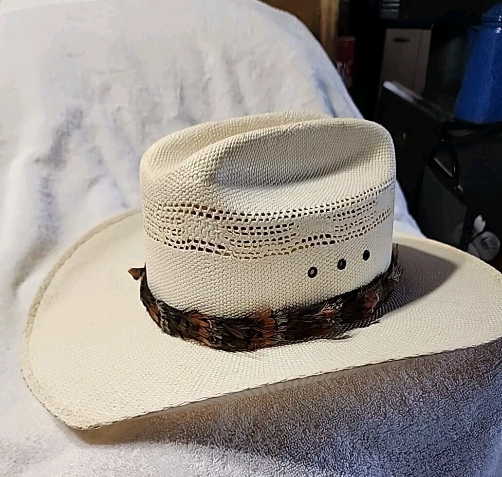 Hat Band Painted Hat Feathers Leather Hat Bands For Cowboy Hats