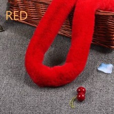 1 X Faux Fox Fur Handbag Shoulder Straps Replacement Belt DIY Universal Colorful