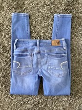 Women's American Eagle Jeans Jegging Stretch SIZE 00 R EUC 5065