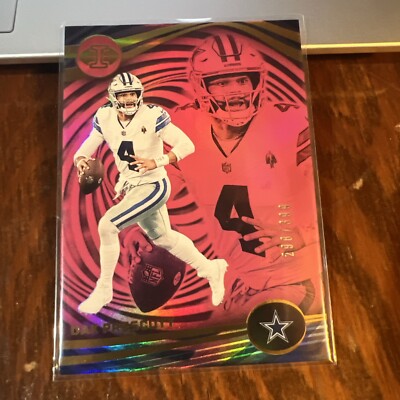 Dak Prescott 2023 Panini Illusions Pink Parallel #27 /399 Dallas Cowboys