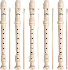 5Pc Soprano Recorder for Kids Student-German Fingering 8Hole Descant Recorder