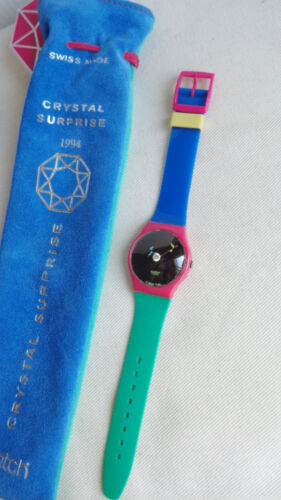 Reloj de pulsera Watch Crystal Sorpresa 1994 hecho en Suiza Alessandro Mendini excelente estado - Imagen 3 de 21