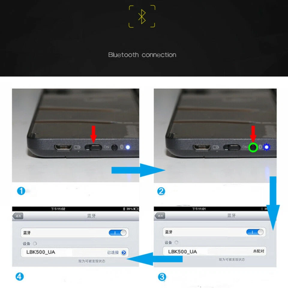 New Lenovo Wireless Bluetooth Keyboard For iPhone ,Laptop Phone - Image 4 of 4