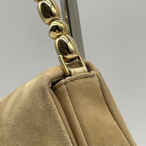 Bolso de Mano Christian Dior Maris Perla Beige Gamuza Cuero MA-1000 Y2K Auténtico - Imagen 11 de 22
