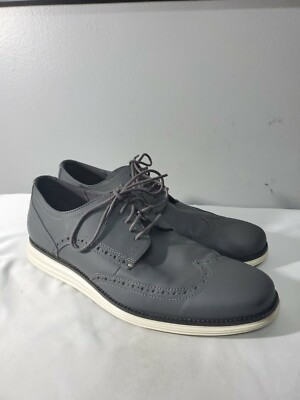 Cole Haan OriginalGrand Shortwing Gray Wingtip Oxford Dress Shoes C30025 Sz 10.5 Cole Haan OriginalGrand Shortwing Gray Wingtip Oxford Dress  main image 4