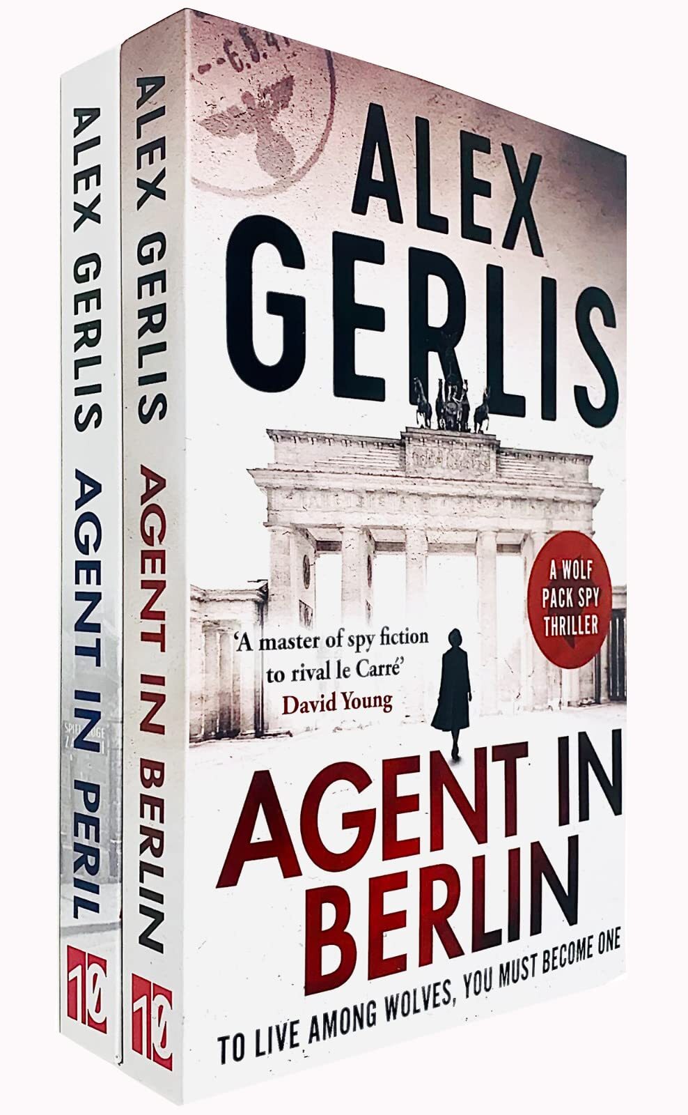 Alex Gerlis Wolf Pack Series Collection 2 Books Set Agent in Peril, Agent in Ber