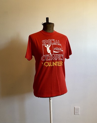 Vintage 80s Red Special Olympics Coca 