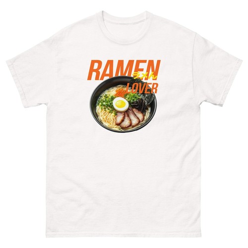 Fun Japanese Food Ramen Art Unisex Short Sleeve Graphic T-shirt - Picture 65 of 70