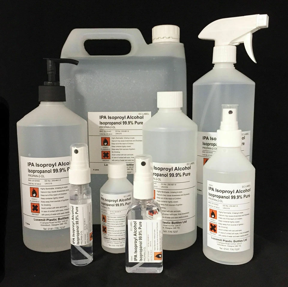 ISOPROPYL ALCOHOL RUBBING IPA ISOPROPANOL 70% 91% 99.9% Fast Dispatch UK seller