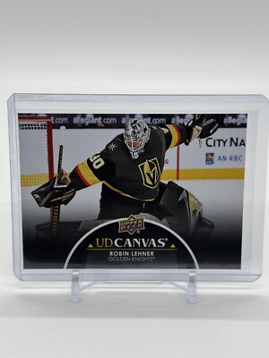 2021-22 Upper Deck Series 1 Black UD Canvas #C81 Robin Lehner - Golden Knights
