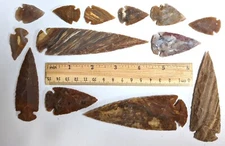 Dozen FLINT STONE ARROWHEAD Lot (#B1585)