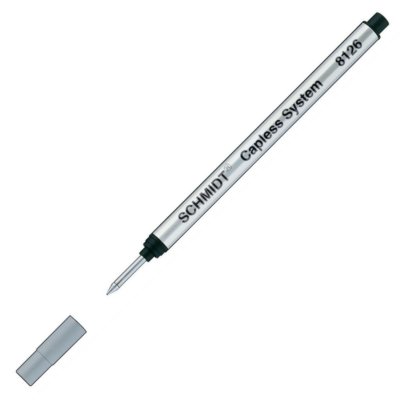 Schmidt 8126 Tintenroller-Mine ohne Kappe fein 10/5er-Pack, in schwarz oder blau
