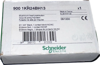 Schneider Electric 900 1KR24BH13 - 091330 Mushroom Head Push Button